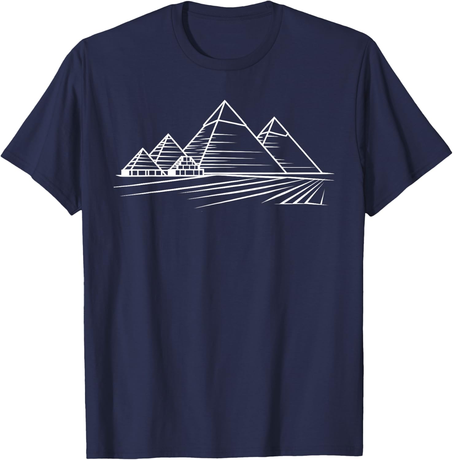 Pyramids Of Giza Egypt T-Shirt - T-Shirt | Navy