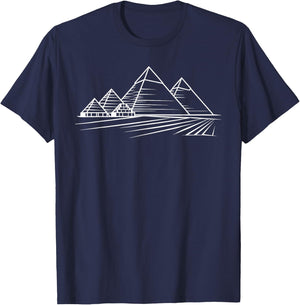 Pyramids Of Giza Egypt T-Shirt - T-Shirt | Navy