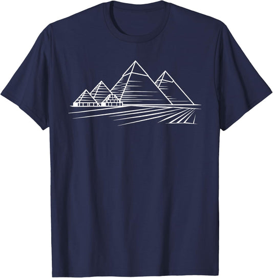 Pyramids Of Giza Egypt T-Shirt - T-Shirt | Navy
