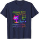 Annoyed Kitty Touchy Kitty Grouchy Ball Of Fur Moody Kitty T-Shirt - T-Shirt | Navy