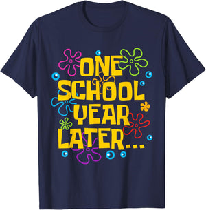 One School Year Later Summer Last Day of School Teacher Kids T-Shirt - T-Shirt | Navy