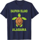 Dauphin Island Family Vacation Alabama Sea Turtle T-Shirt - T-Shirt | Navy