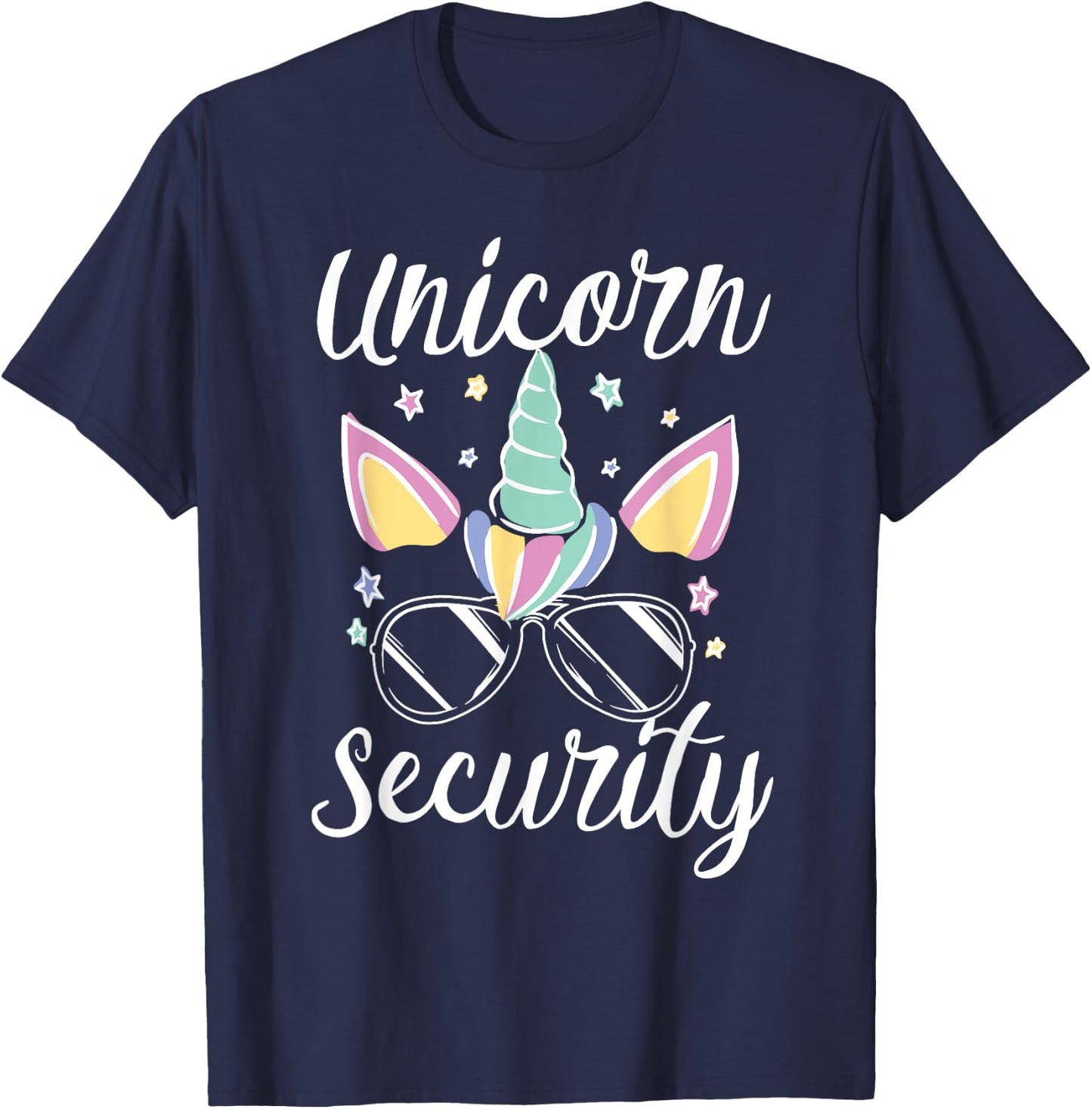 Unicorn Security for a Unicorn Costume Adults Unicorn T-Shirt - T-Shirt | Navy