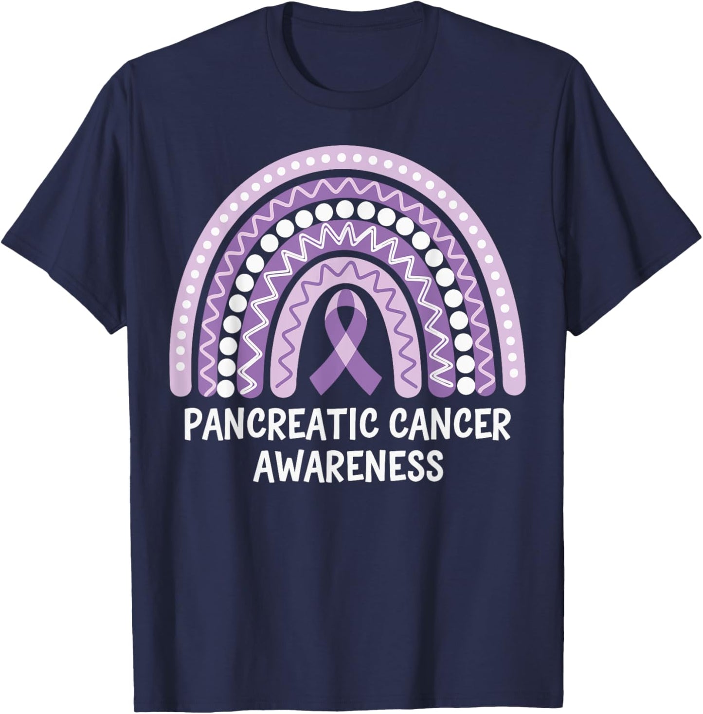 Pancreatic Cancer Awareness T-Shirt - T-Shirt | Navy