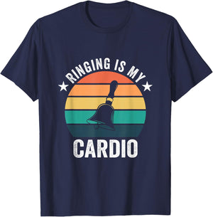 Ringing Is My Cardio For Handbell Player T-Shirt - T-Shirt | Navy