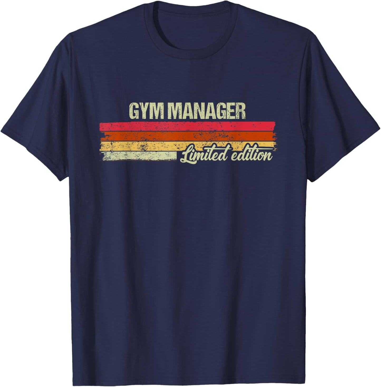 Vintage Gym Manager Limited Edition T-Shirt - T-Shirt | Navy