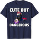 Cute But Dangerous Jiu Jitsu Unicorn Girl T-Shirt - T-Shirt | Navy