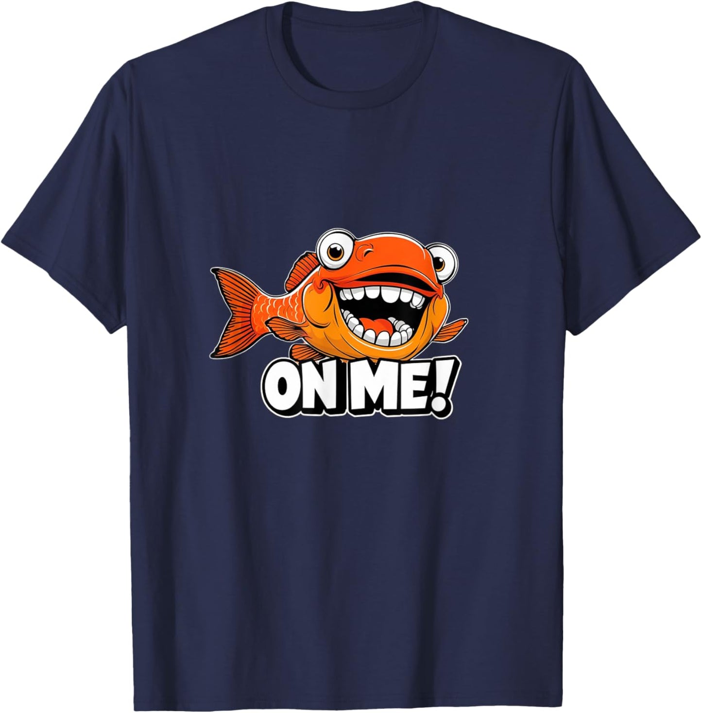 Fishy On Me , Kids & Youth T-Shirt - T-Shirt | Navy
