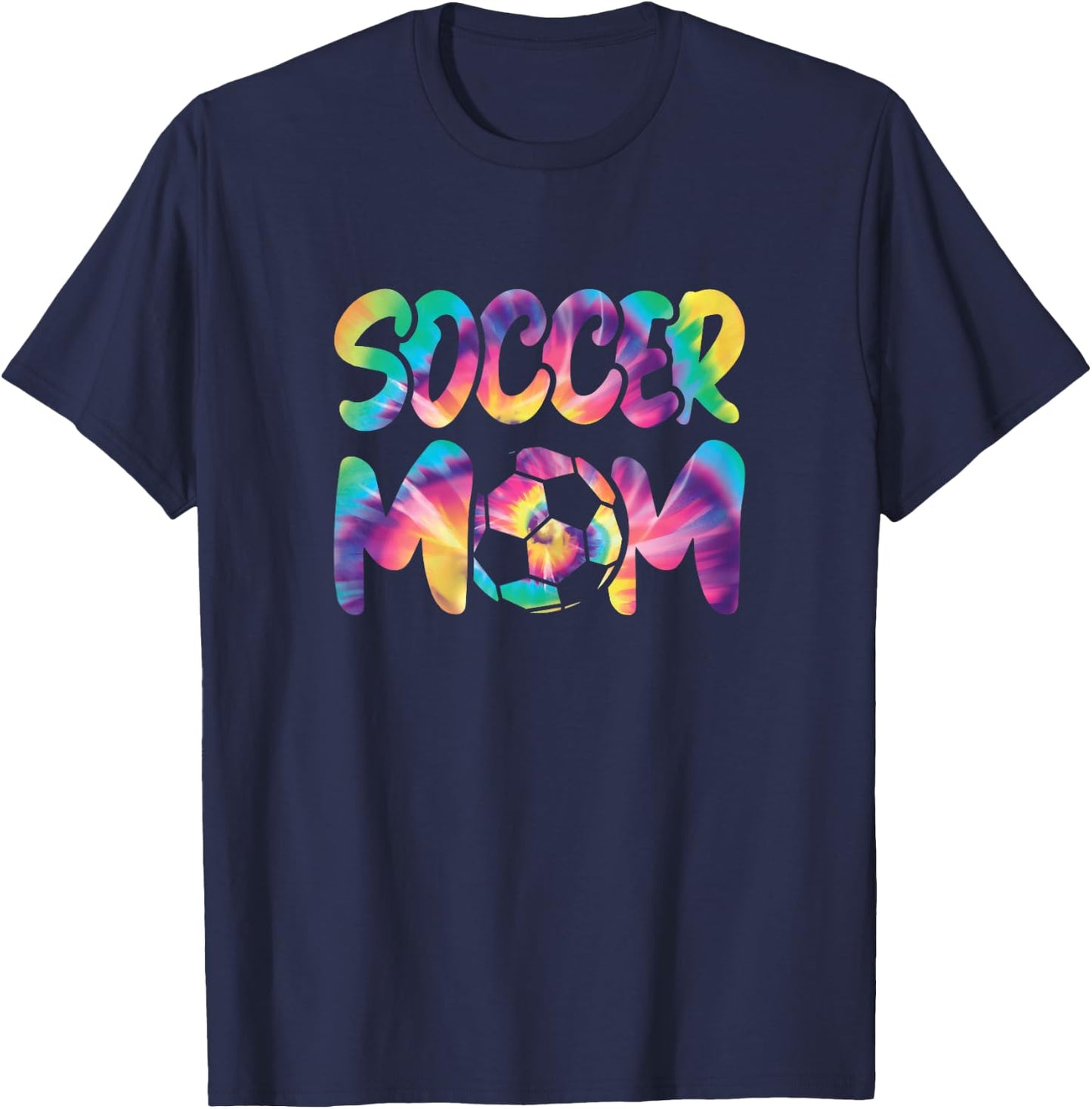 Cute Soccer Mom Colorful Soccer Player Women T-Shirt - T-Shirt | Navy