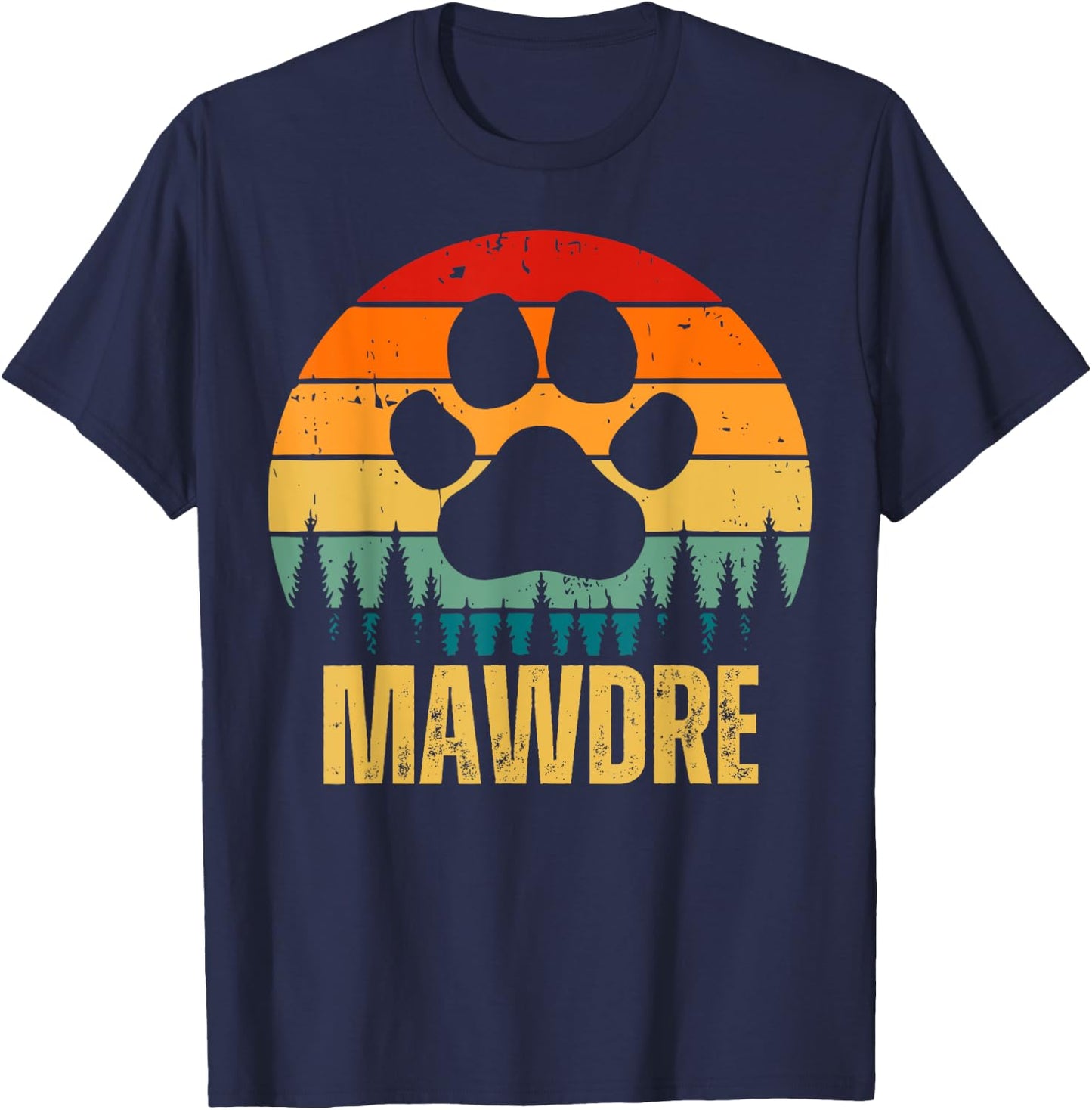 Mawdre Funny Cat Mom Dog Mom Mother's Day For Mom Pun T-Shirt - T-Shirt | Navy