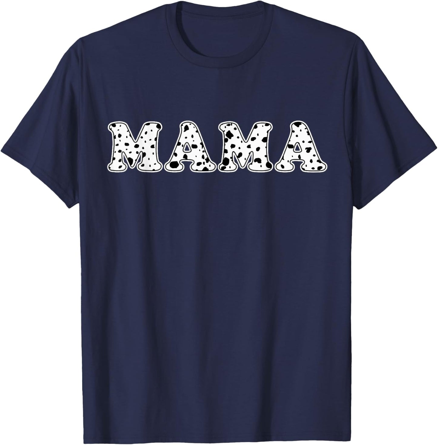 Dalmatian Mama Dalmatian Spots Print Matching Birthday T-Shirt - T-Shirt | Navy