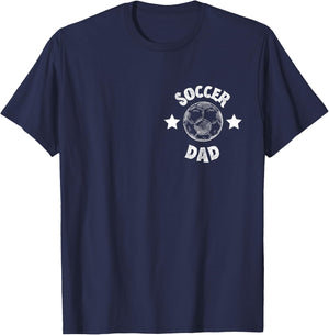 Soccer Dad Family Football Team Player Sport Father T-Shirt - T-Shirt | Navy