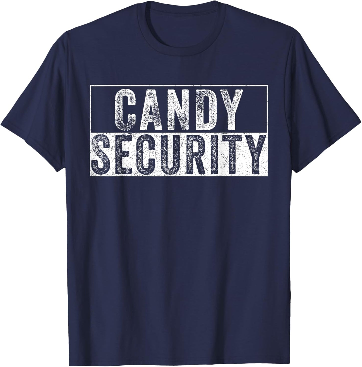 Halloween Funny Ghost Vintage Candy Security Adult Kids T-Shirt - T-Shirt | Navy