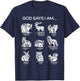 God Says I am Forest Animals Bible Verse Christian Hiking T-Shirt - T-Shirt | Navy