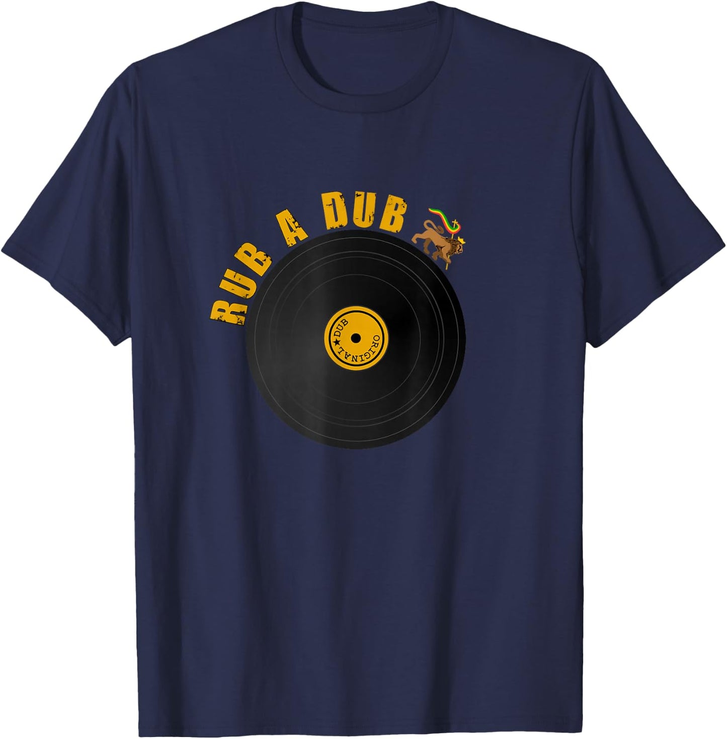 Rub A Dub Reggae Record T-Shirt - T-Shirt | Navy