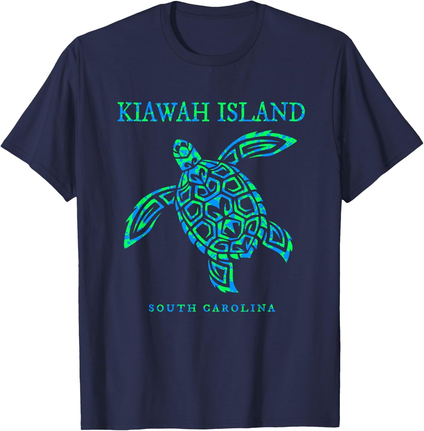 Kiawah Island South Carolina Sea Turtle Boys Girls Toddler T-Shirt - T-Shirt | Navy