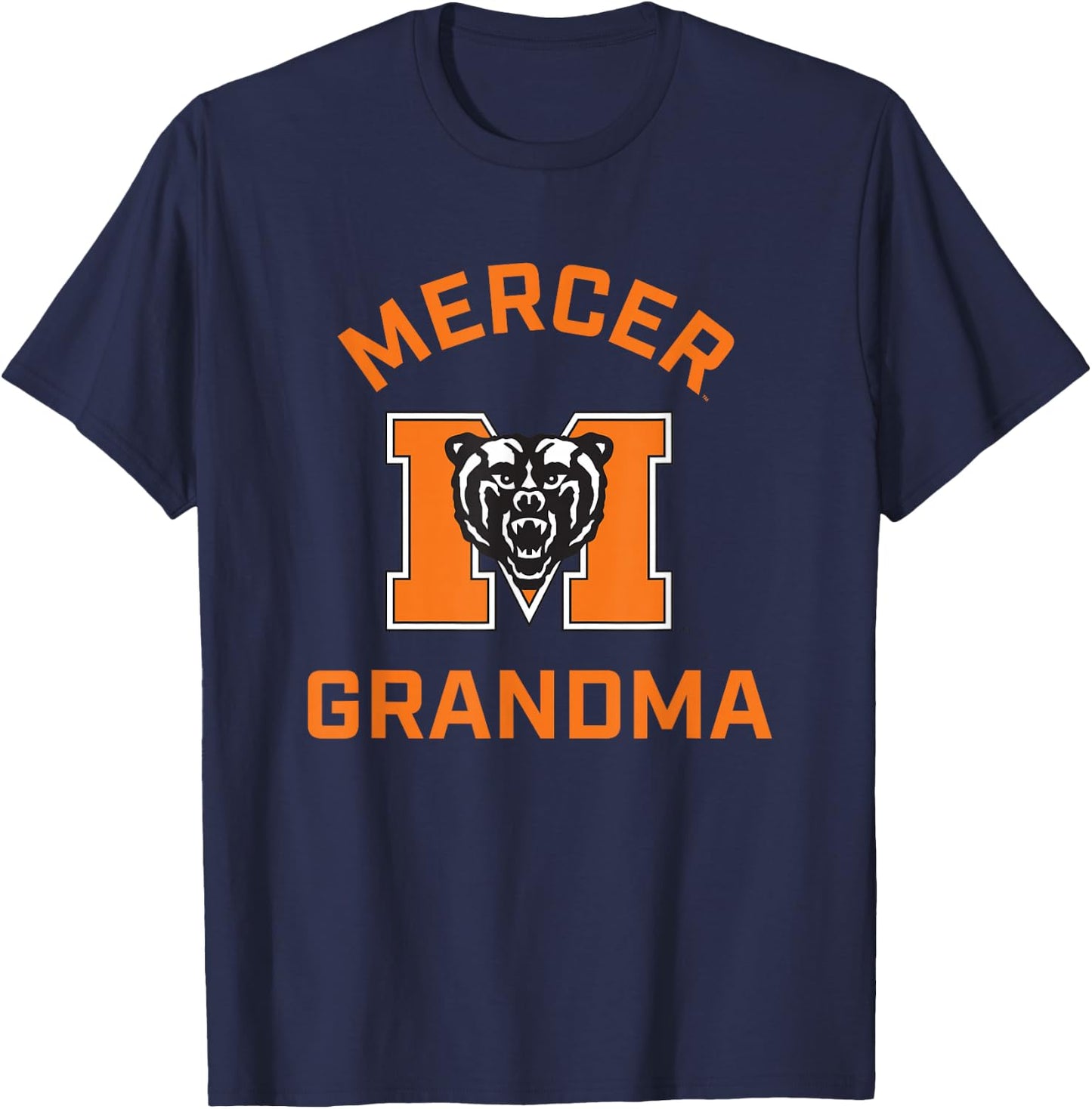 Mercer University Bears Arched Grandma T-Shirt - T-Shirt | Navy