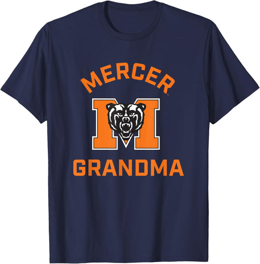 Mercer University Bears Arched Grandma T-Shirt - T-Shirt | Navy