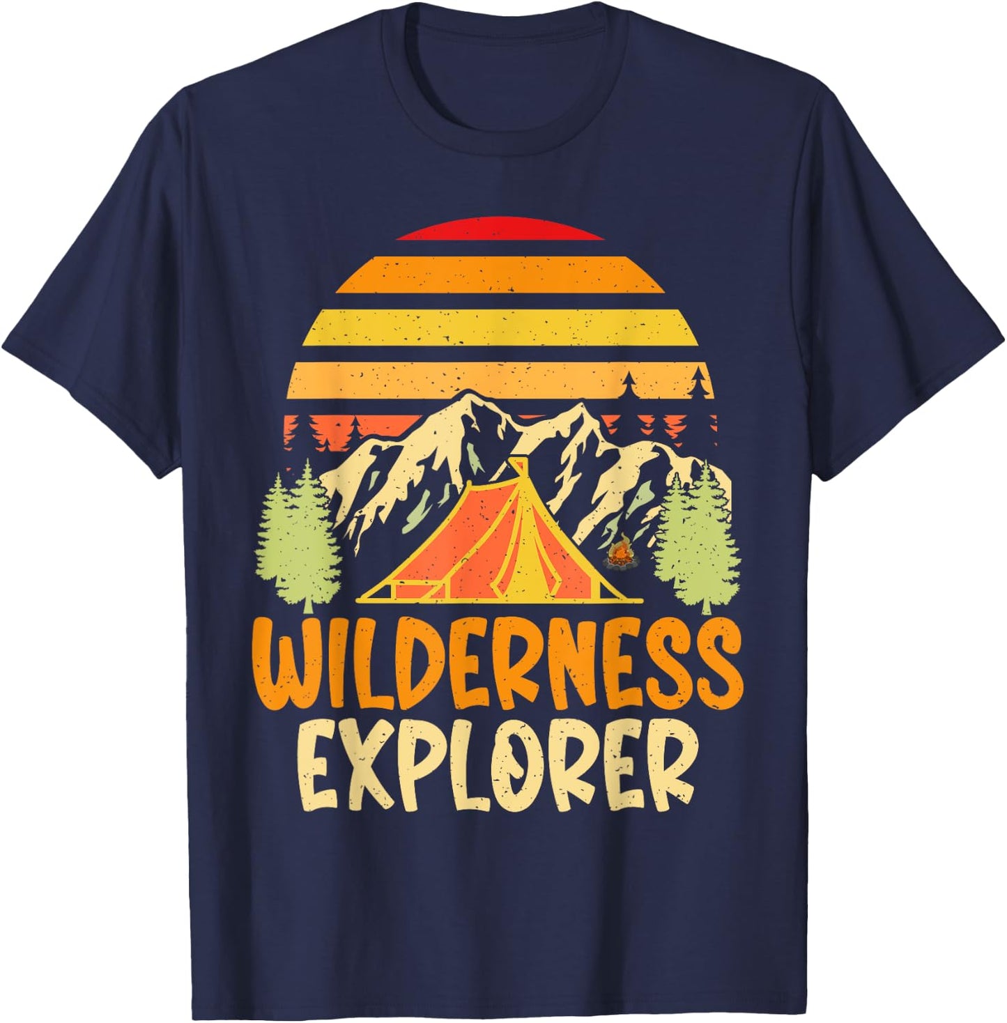 Wilderness Explorer Hiking T-Shirt - T-Shirt | Navy