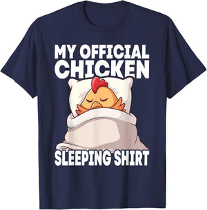 My Official Sleeping PJ Pajama Top Chicken T-Shirt - T-Shirt | Navy