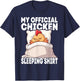 My Official Sleeping PJ Pajama Top Chicken T-Shirt - T-Shirt | Navy