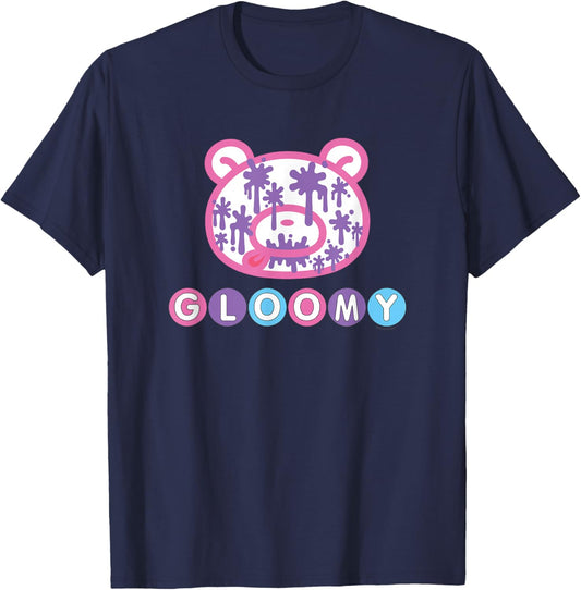Gloomy Bear The Naughty Grizzly Gloomy Pastel Art T-Shirt - T-Shirt | Navy