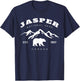 Retro Vintage Jasper National Park for kids Hiking Camping T-Shirt - T-Shirt | Navy