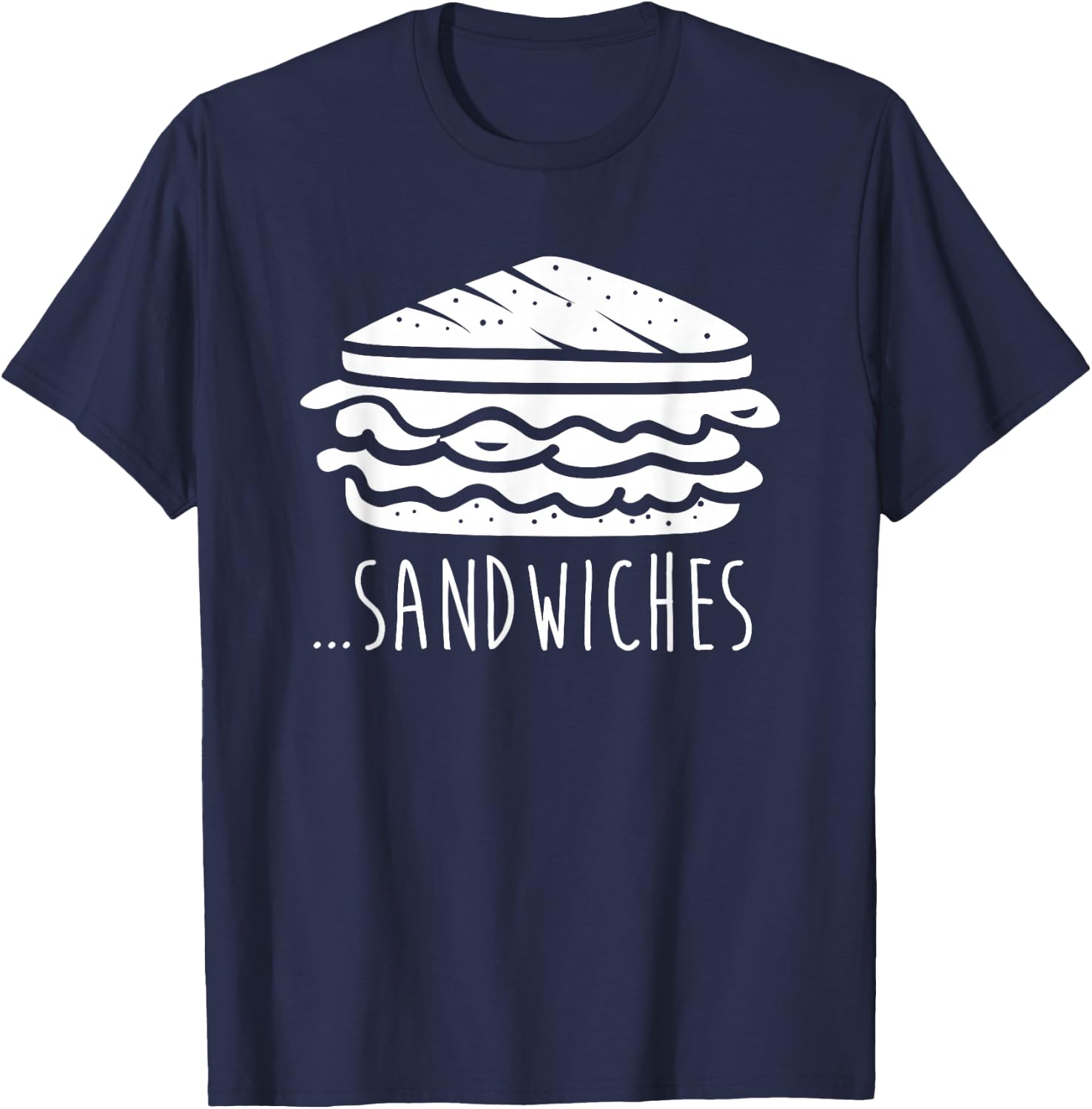We Finish Each Other's Sandwiches Funny Matching T-Shirt - T-Shirt | Navy
