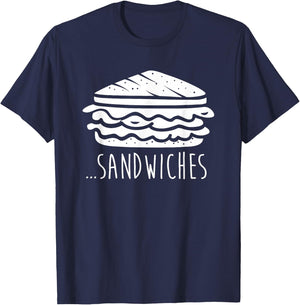 We Finish Each Other's Sandwiches Funny Matching T-Shirt - T-Shirt | Navy