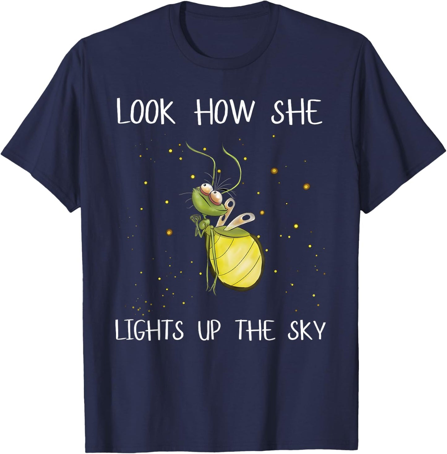 Firefly Ray Firefly Princess and The Frog Funny Meme T-Shirt - T-Shirt | Navy