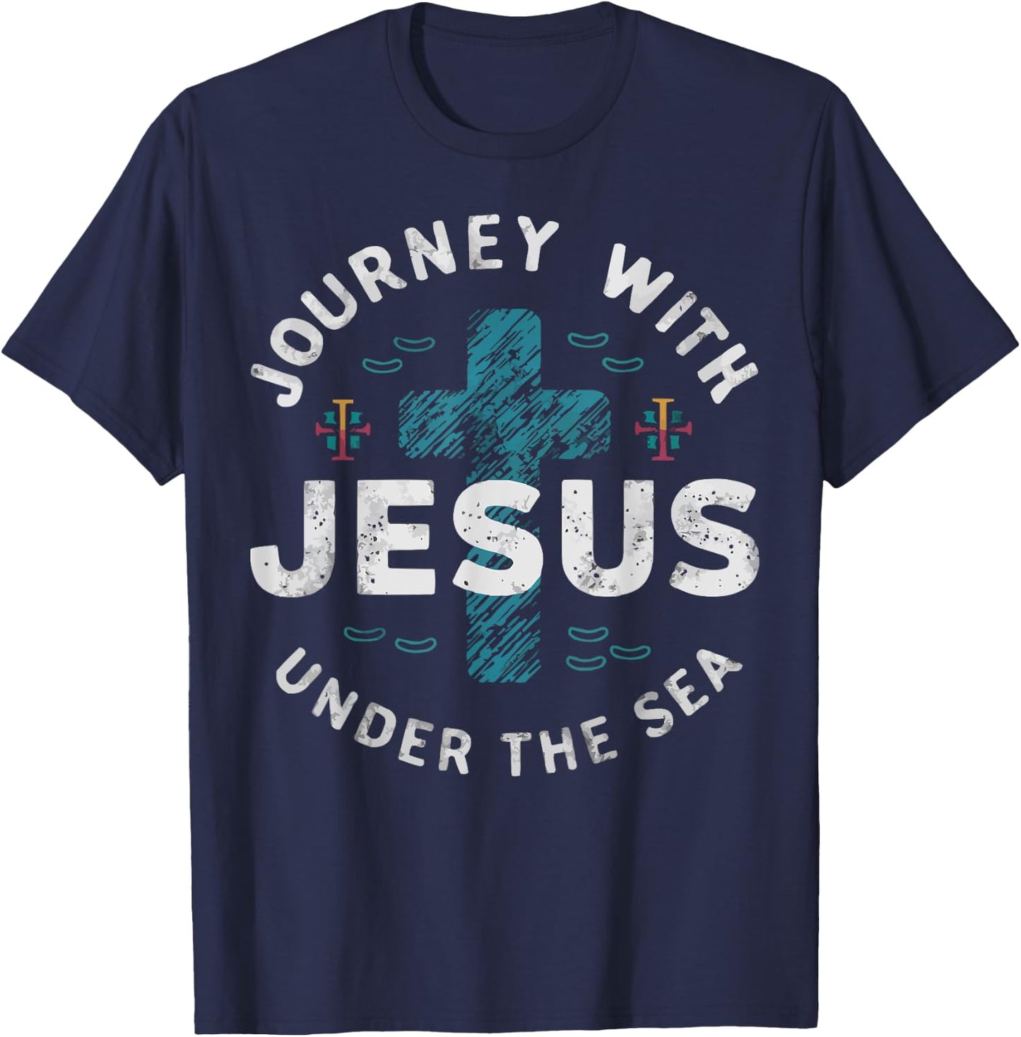 Scuba VBS Squad Vacation Bible School Christian Teacher T-Shirt - T-Shirt | Navy