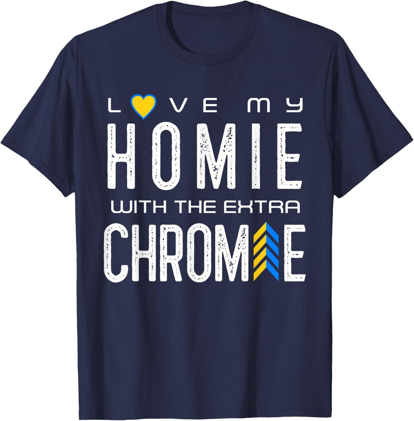 National Down Syndrome Awareness Cute Extra Chromosome T21 T-Shirt - T-Shirt | Navy