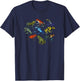 Colorful Collection Of Poison Dart Frogs Beautiful Nature T-Shirt - T-Shirt | Navy