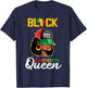1865 Juneteenth Black Queen T-Shirt - T-Shirt | Navy