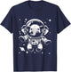 Elephant Dad Mom Space - Astronaut Elephant T-Shirt - T-Shirt | Navy