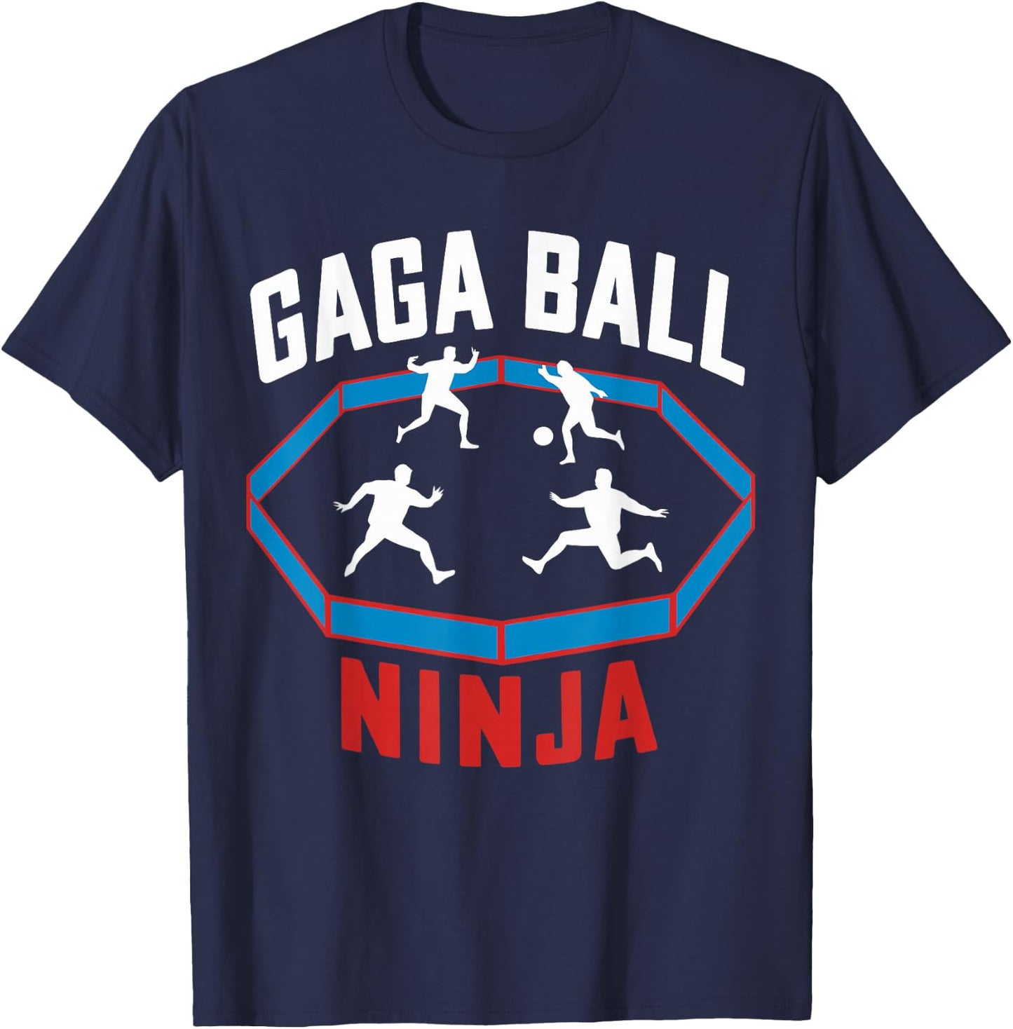 Gaga Ball Ninja Kids Team Sport Dodgeball Ball Game T-Shirt - T-Shirt | Navy