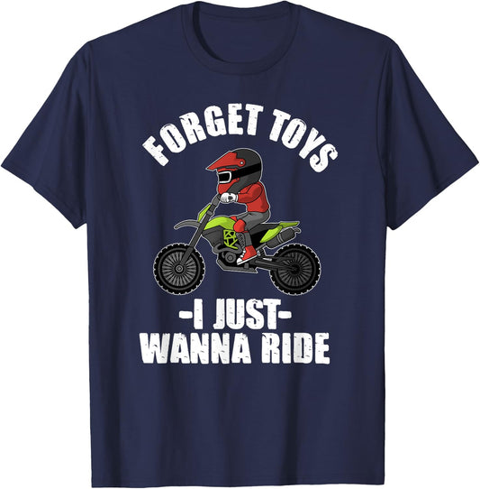 Funny Dirt Bike Gift Kids Off Road Motorcycle Lovers T-Shirt - T-Shirt | Navy