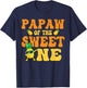 Papaw of the Sweet one 1st Bday Girl Pineapple Matchy Family T-Shirt - T-Shirt | Navy