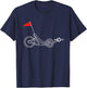 Recumbent Bike Threewheeler T-Shirt - T-Shirt | Navy