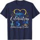 Celebrating 5 Years Anniversary Cruise 5th Anniversary T-Shirt - T-Shirt | Navy