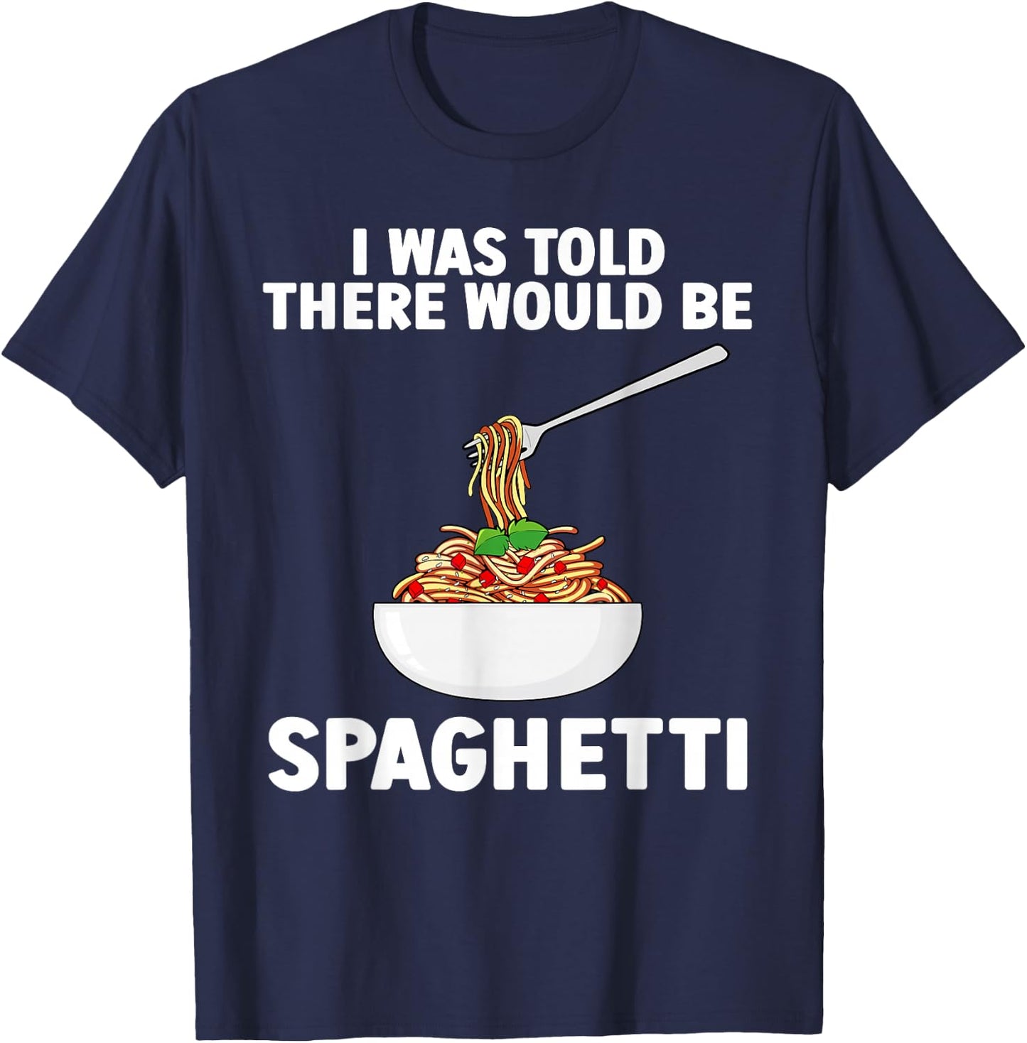 Cool Spaghetti Art Women Italian Foodie Pasta Lover T-Shirt - T-Shirt | Navy