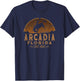 Arcadia Florida FL Rodeo Cowboy T-Shirt - T-Shirt | Navy