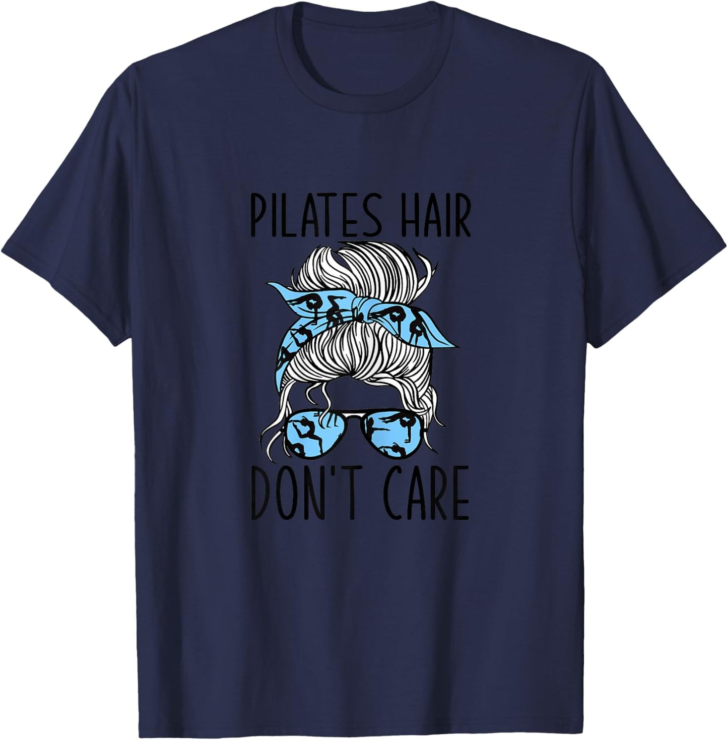 Meditation Pilates Instructor Graphic Design Pilates T-Shirt - T-Shirt | Navy