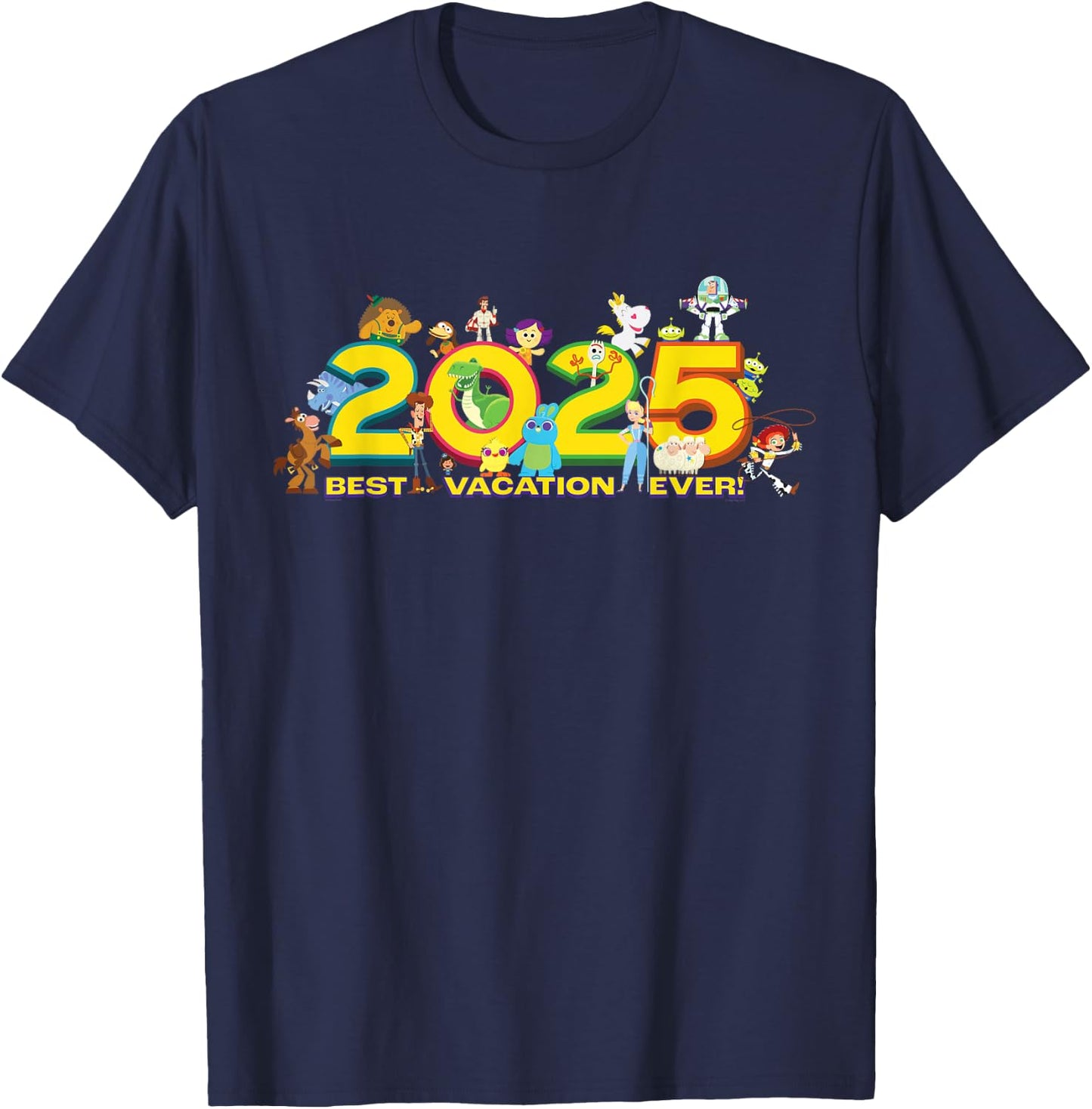 Disney and Pixar’s Toy Story Trip Best Vacation Ever 2025 T-Shirt - T-Shirt | Navy