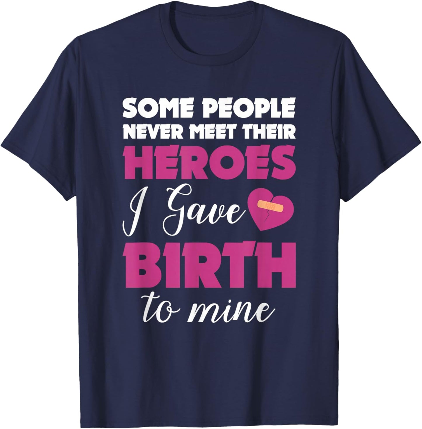 Congenital Heart Defect Shirt CHD Awareness Some People T-Shirt - T-Shirt | Navy
