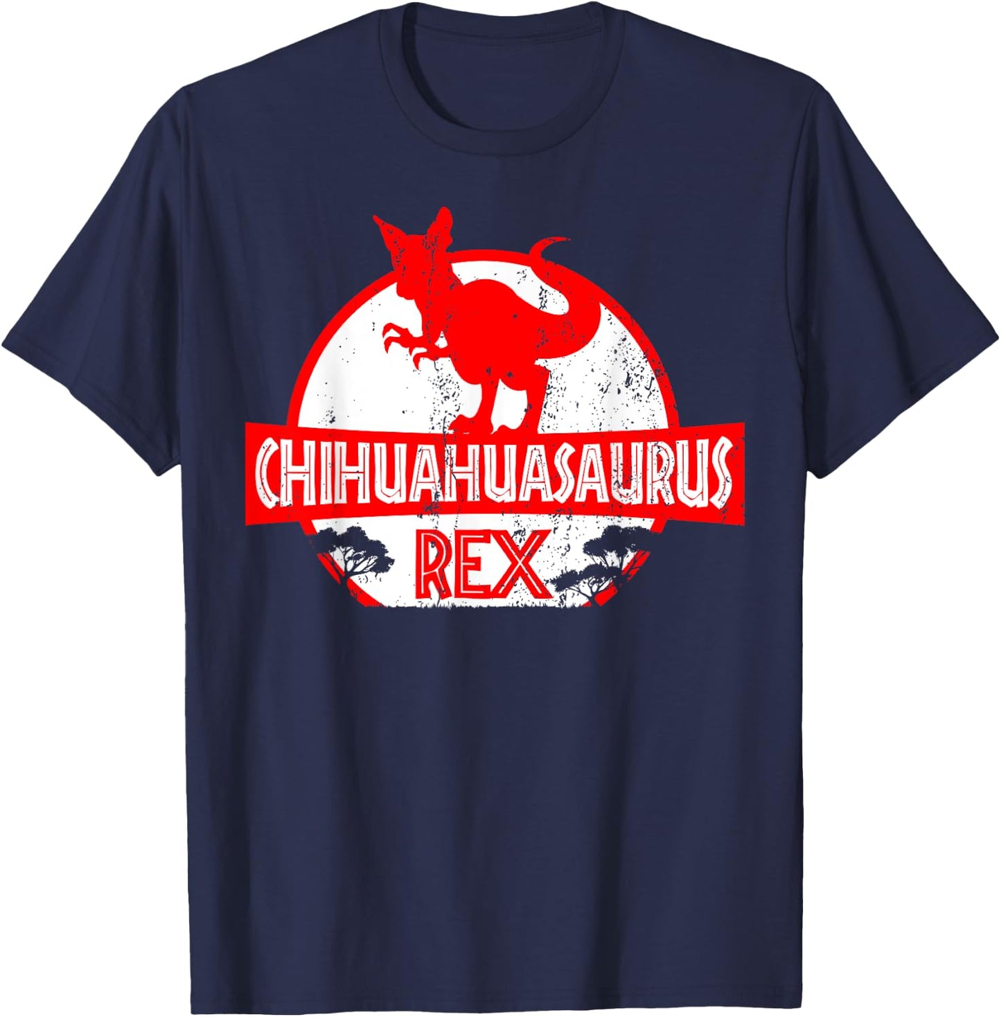 Chihuahuasaurus rex - Chihuahua Dog Owner Dinosaur Gift Women Kids T-Shirt - T-Shirt | Navy