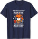 Inside Out 2 - Anxiety Festive Christmas T-Shirt - T-Shirt | Navy