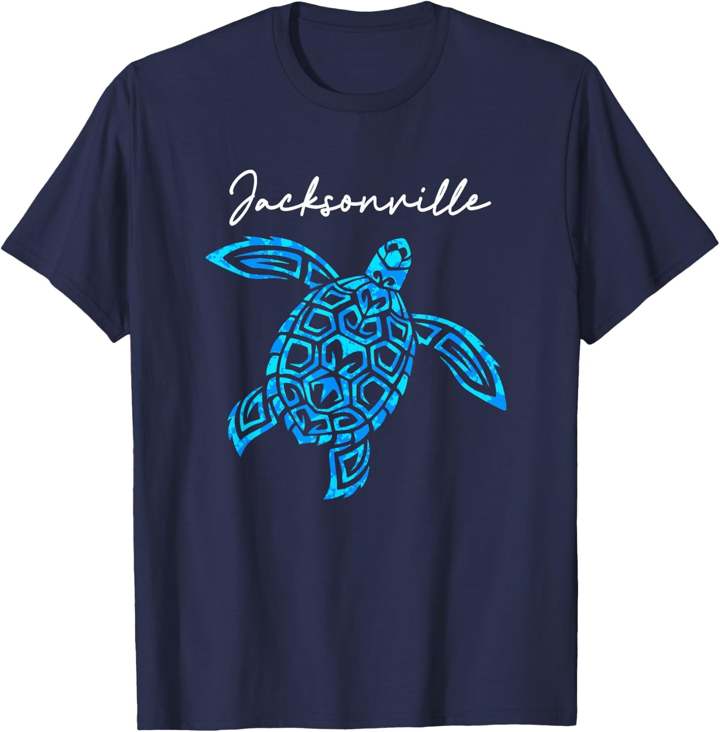 Jacksonville Florida Sea Turtle Vacation Souvenir Boys Girls T-Shirt - T-Shirt | Navy