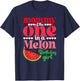 Mommy of the One In A Melon Birthday Girl Watermelon First T-Shirt - T-Shirt | Navy