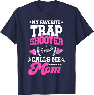 Proud Trap Shooting Mom Trap Shooting Mother T-Shirt - T-Shirt | Navy